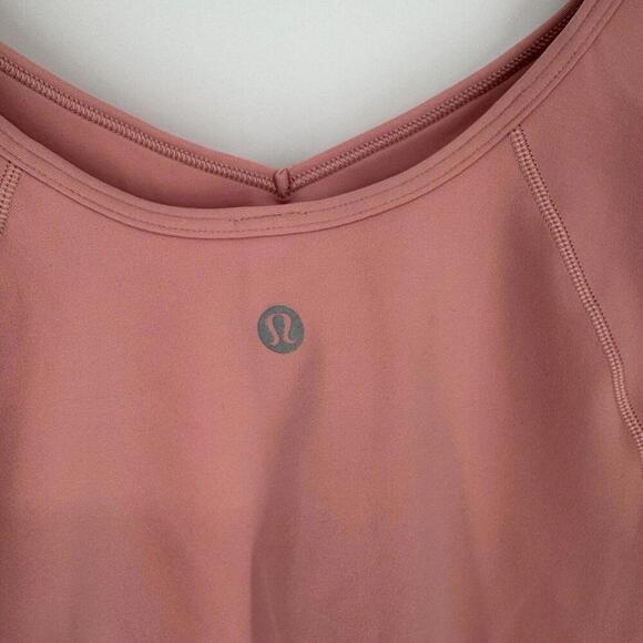 Lululemon Shirt Women’s 8 pink align tee crop workout running preppy summer - Picture 4 of 6